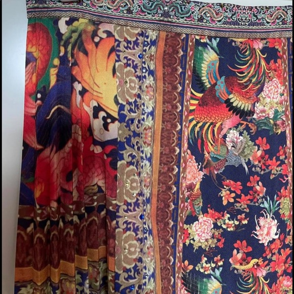 Camilla RARE Phoenix Rise Pleated Skirt Small - Picture 6 of 13